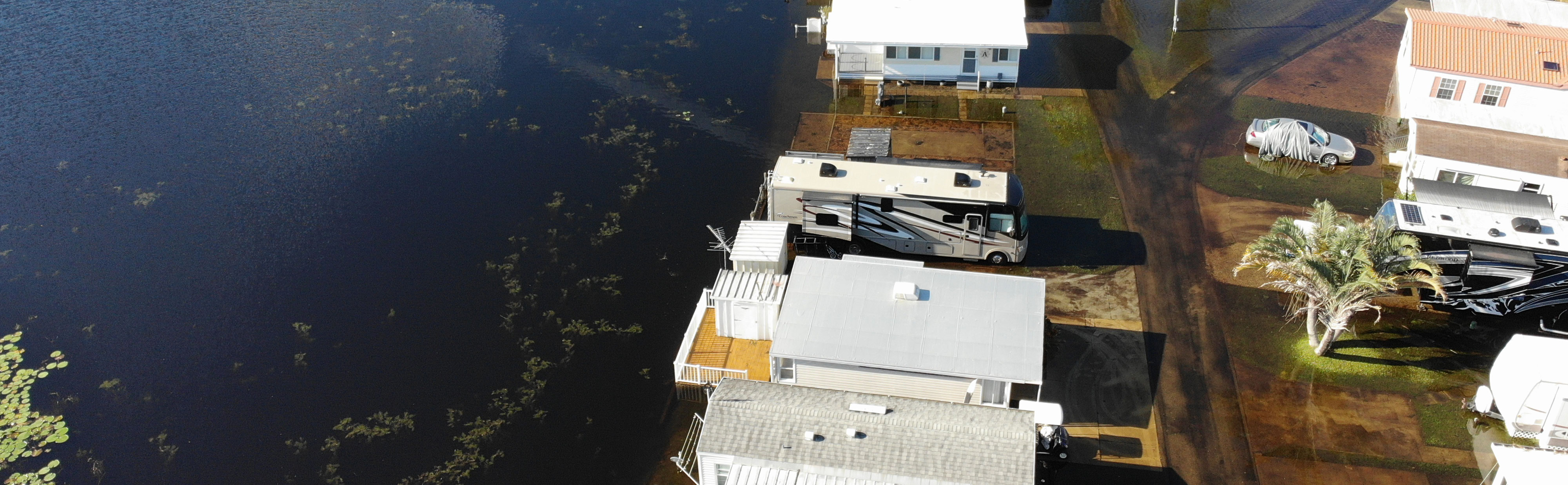 flooded houses